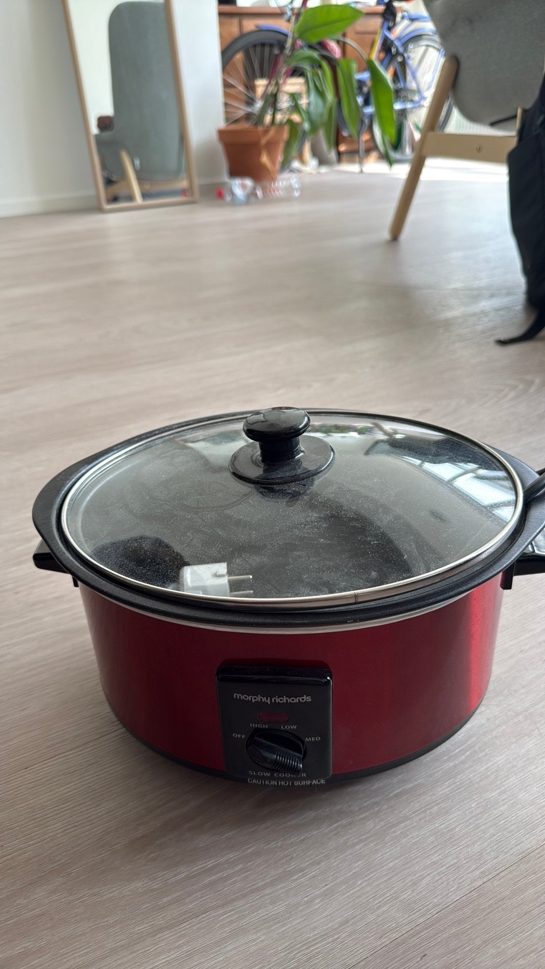 free slow cooker, Ophalen, Zo goed als nieuw