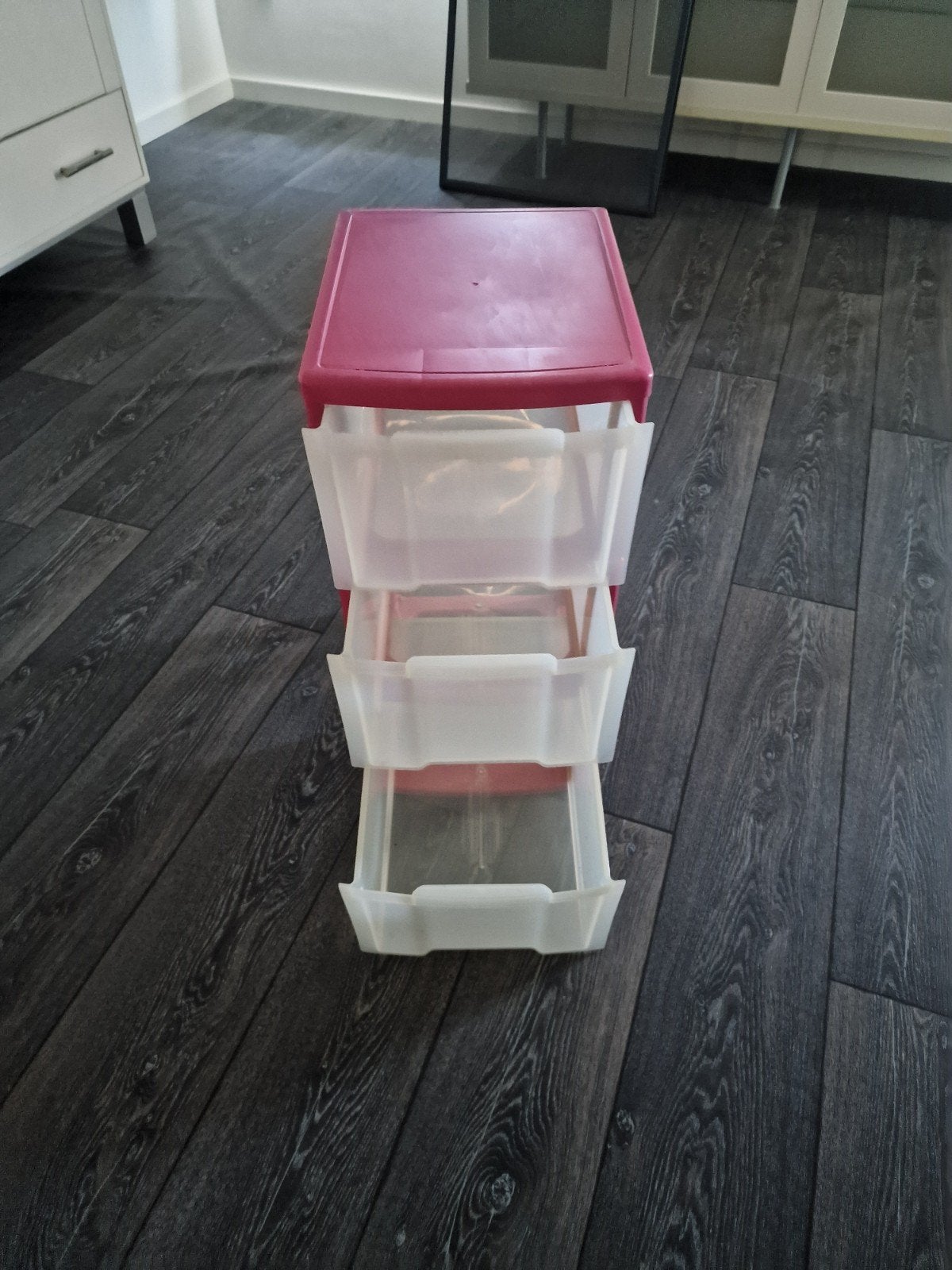 Handige kunststof ladekast met 3 laden, Ophalen, Gebruikt, 3 of 4 laden, Minder dan 25 cm