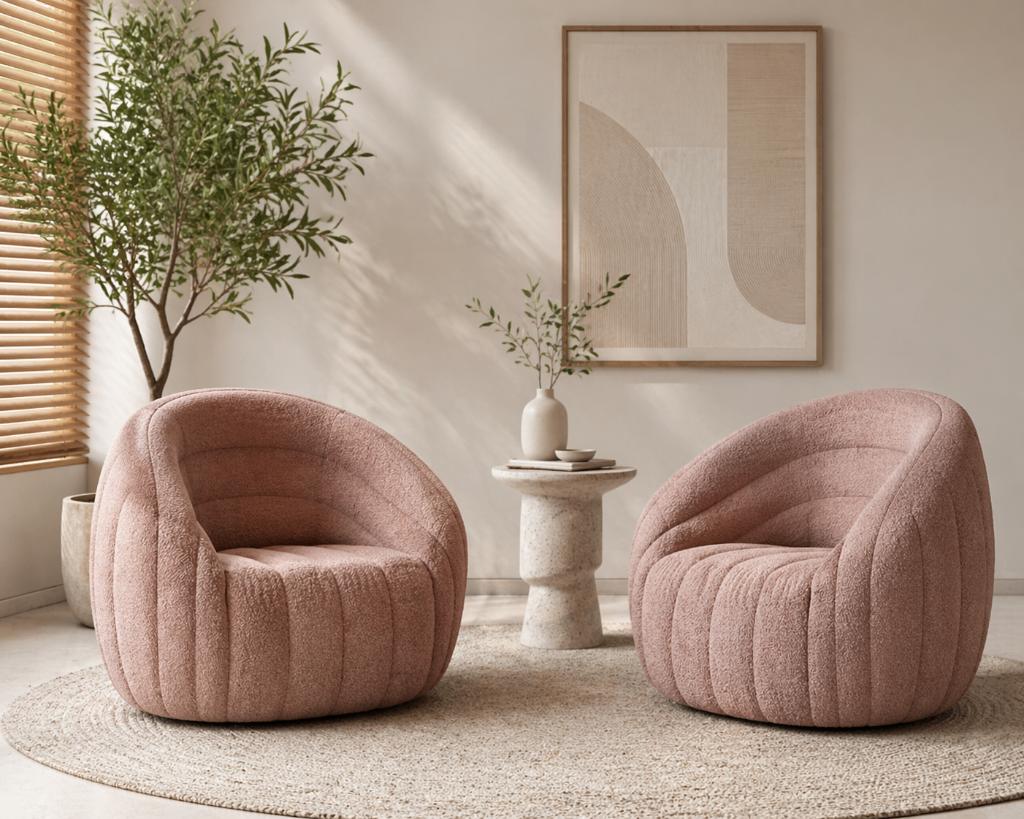 Set van 2 Nieuwe Pode Balini Draaifauteuils, Ophalen, Nieuw, 75 tot 100 cm, 50 tot 75 cm
