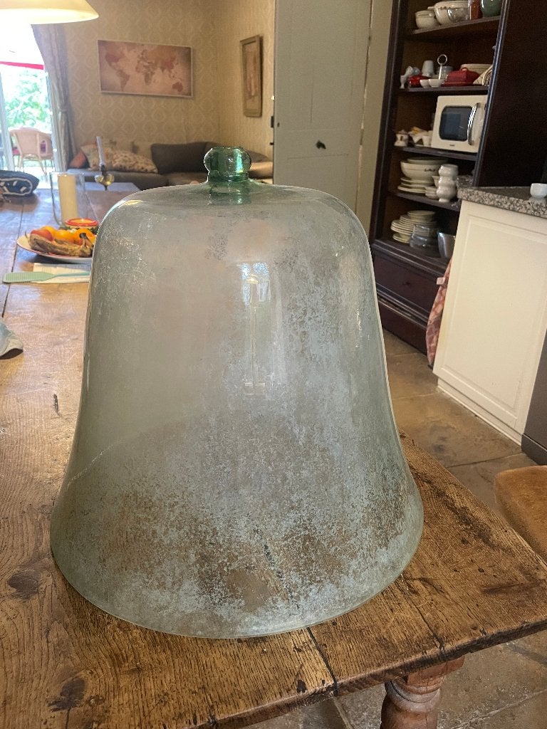 Antieke Franse glazen cloche (1890), 45 cm hoog, Ophalen