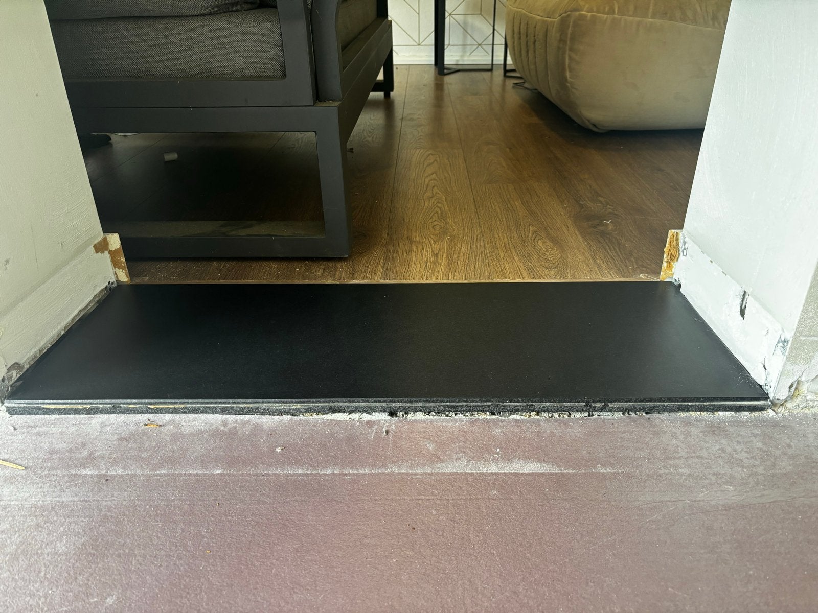 Zwarte dorpel graniet (91x32x2cm), Ophalen, 60 cm of meer, Graniet, Overige typen