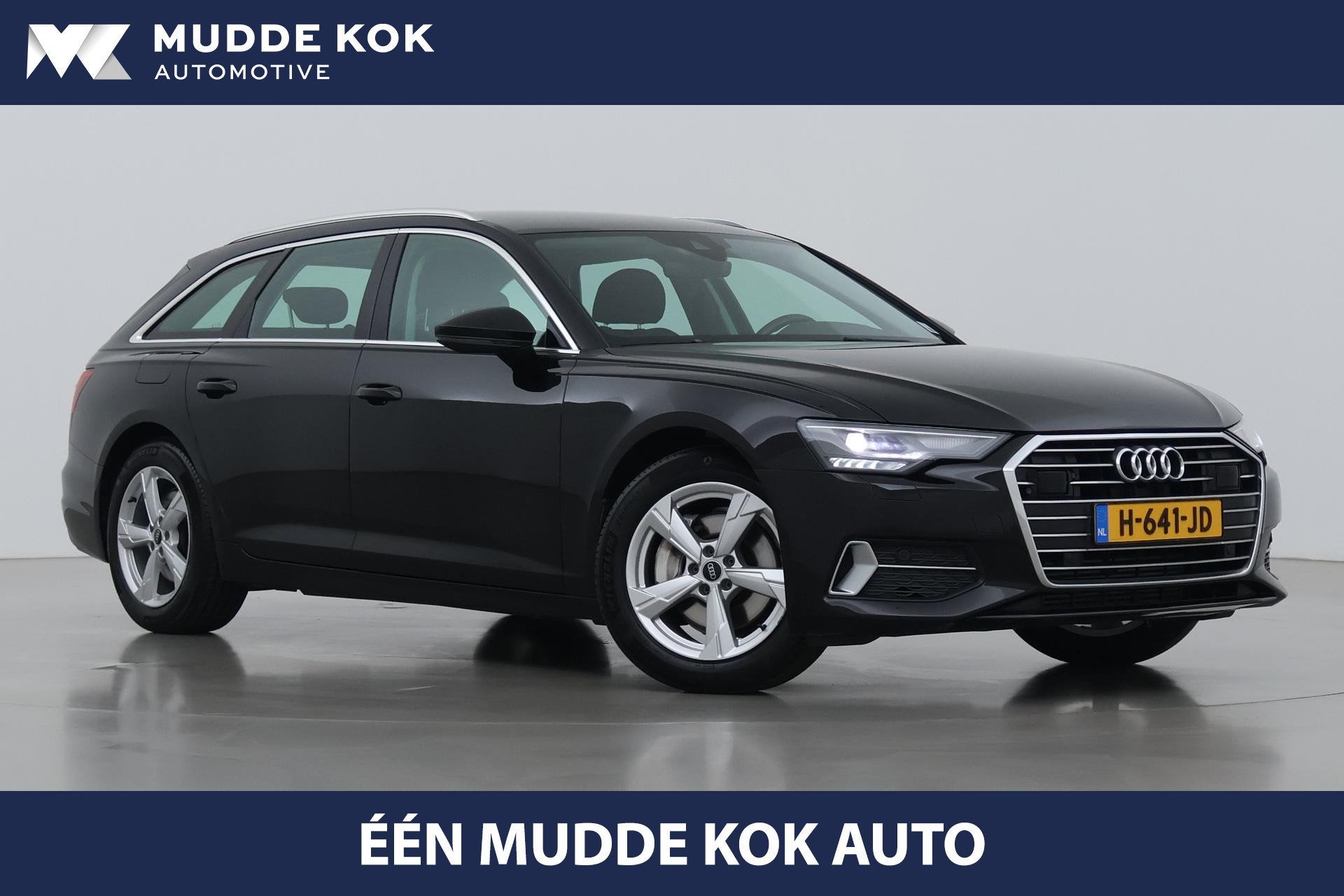Audi A6 Avant 45 TFSI Design Pro Line Plus | ACC | Trekhaak, Auto's, Stof, Gebruikt, 4 cilinders, Zwart