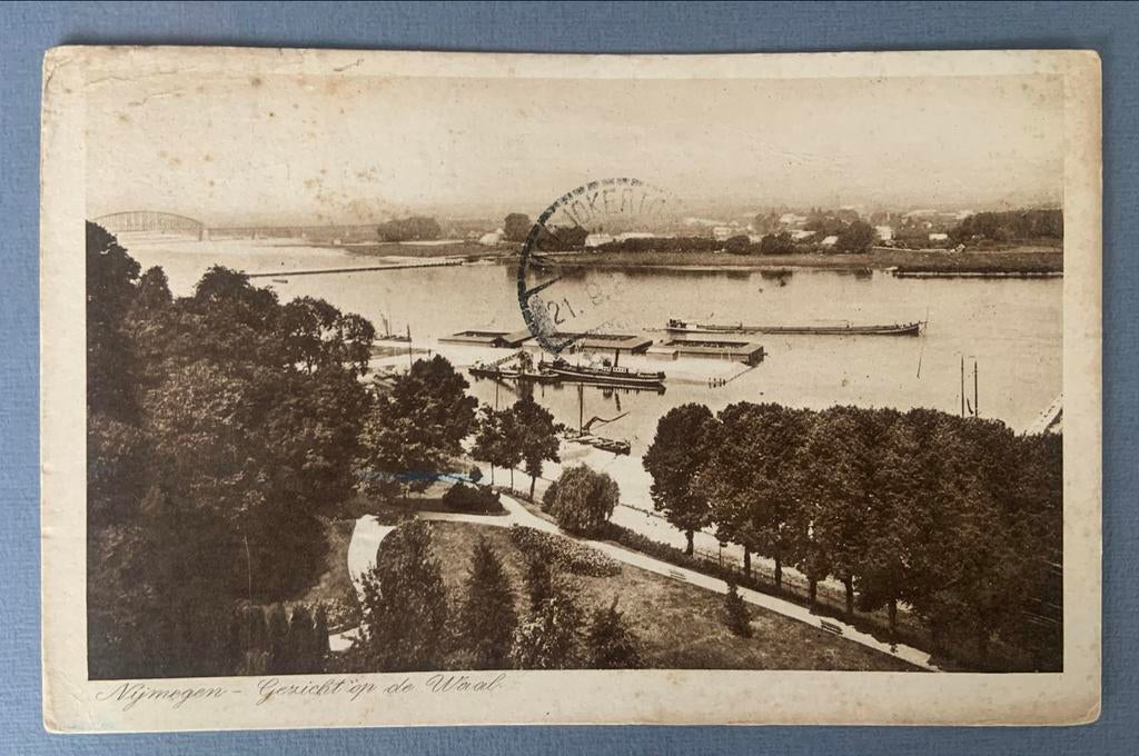 Nijmegen - Gezicht op de Waal 1926, Verzenden, 1920 tot 1940, Gelopen, Gelderland