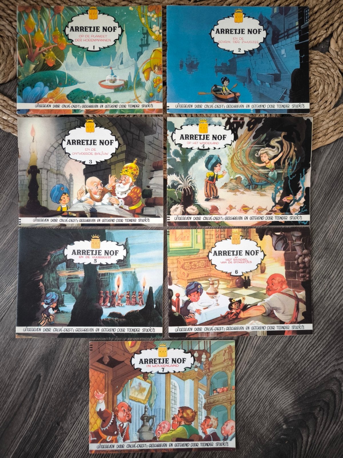 7x arretje Nof - calvé delft - toonder studio's, Boeken, Ophalen of Verzenden, Gelezen, Fictie algemeen