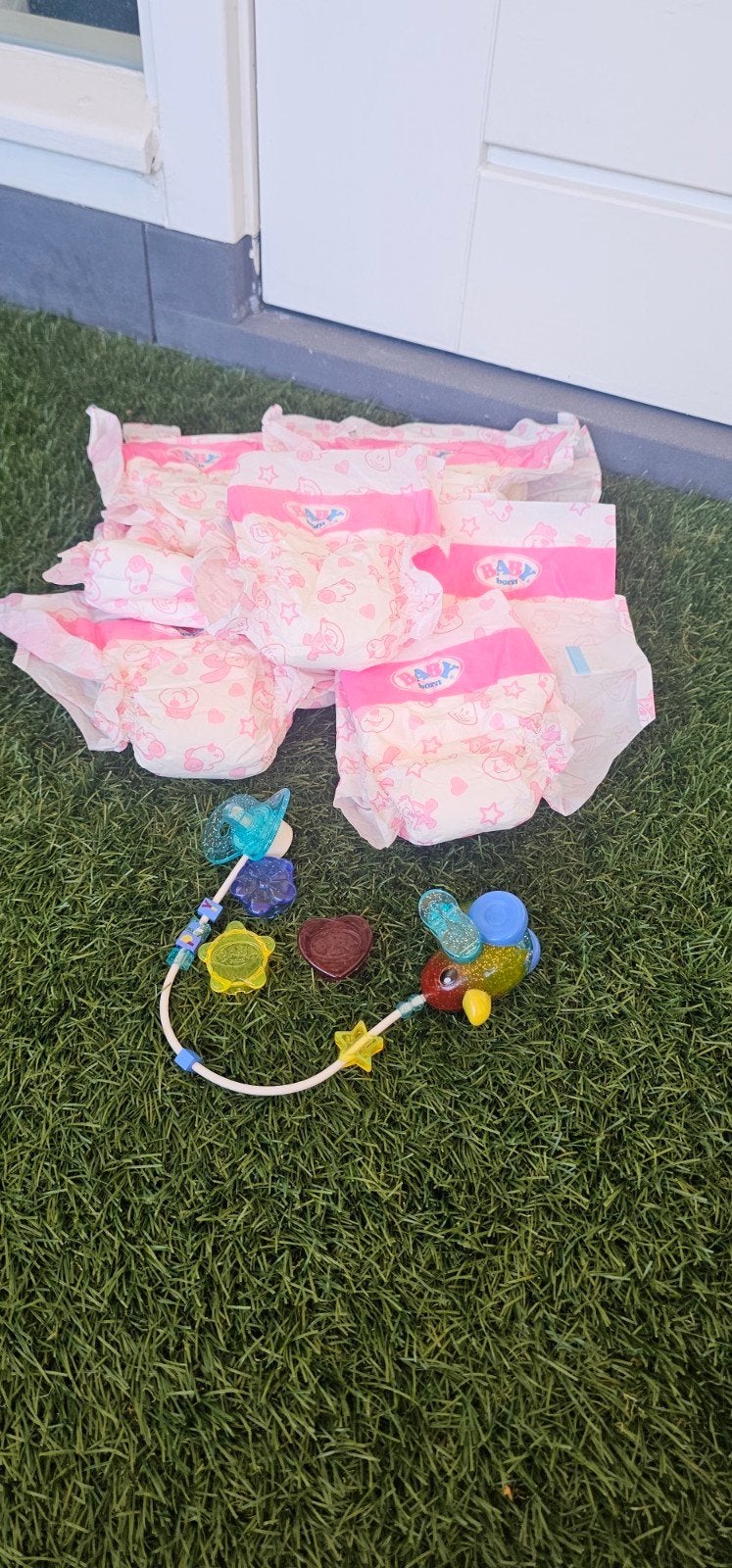 Baby Born luiers en interactieve speen, Ophalen of Verzenden, Zo goed als nieuw, Babypop
