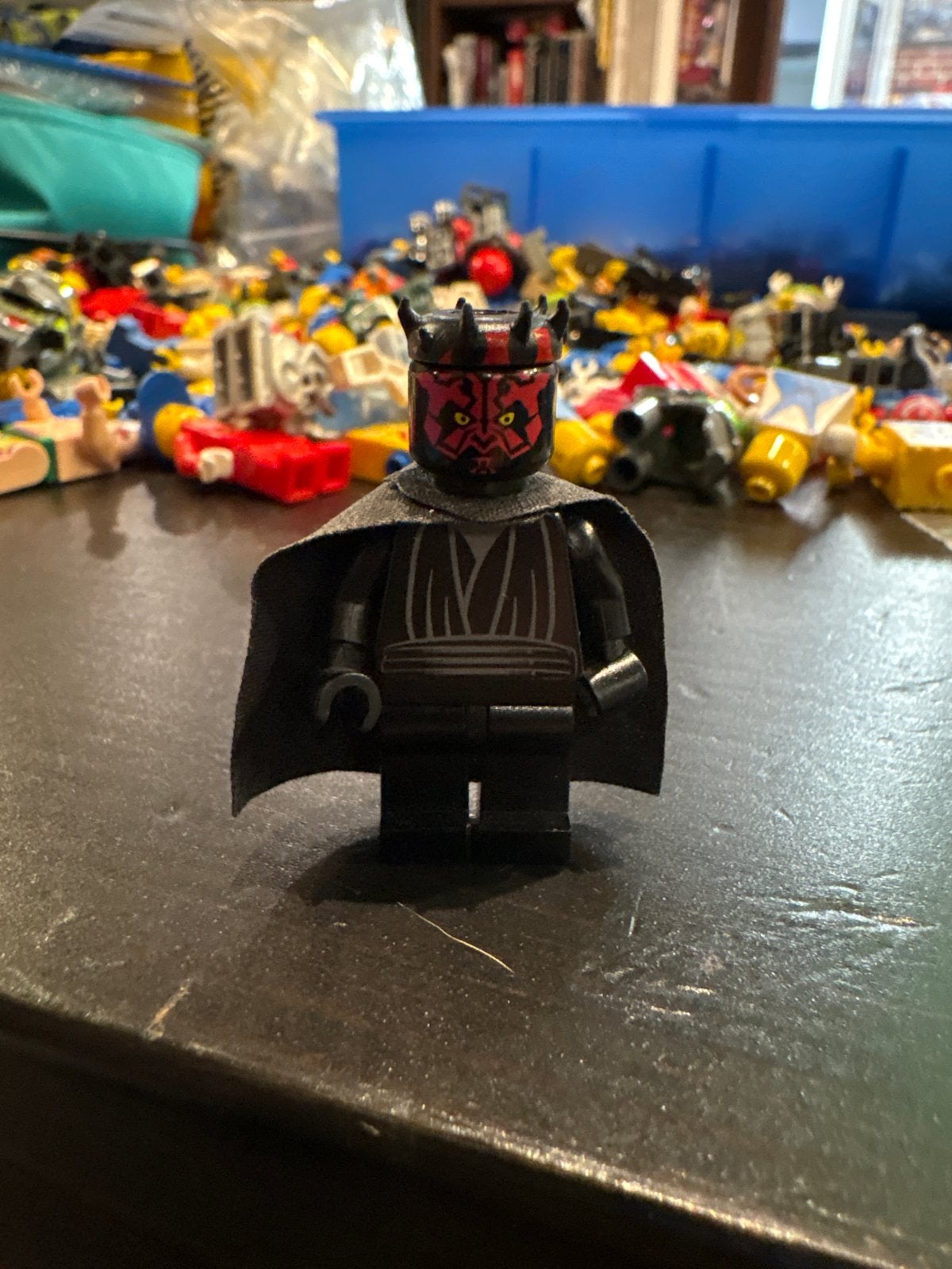 LEGO Star Wars Darth Maul Minifiguur met cape (sw0323), Ophalen of Verzenden, Gebruikt