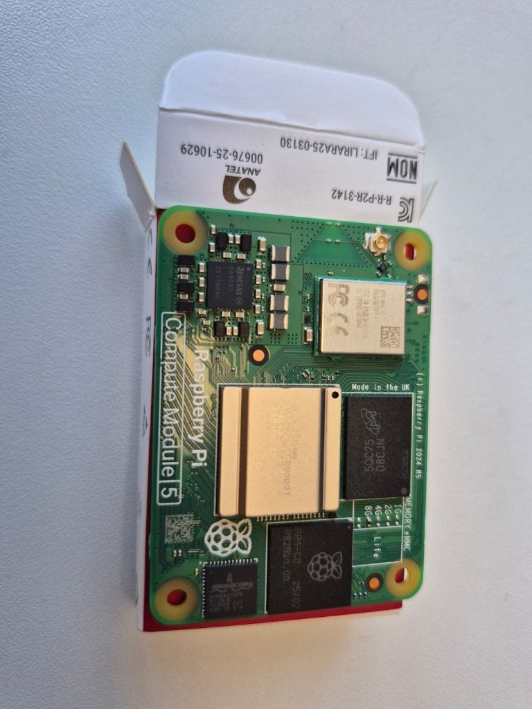 Nieuwe Raspberry Pi Compute Module 5 – CM5108000 – 8GB WiFi, Ophalen of Verzenden, Nieuw