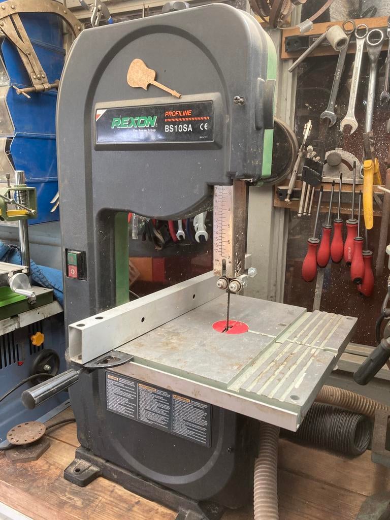 Lintzaag Rexon BS 10 SA, Ophalen, Gebruikt, 70 mm of meer, Lintzaag
