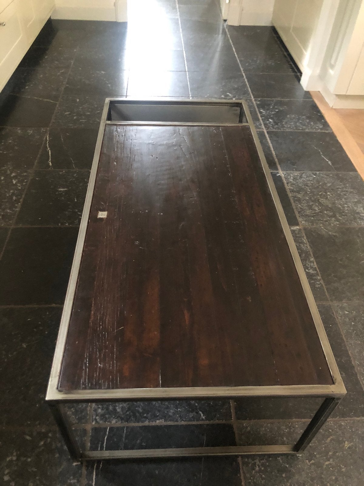 Salontafel riviera maison met lectuurbak, Ophalen, Zo goed als nieuw, Rechthoekig, 50 tot 100 cm