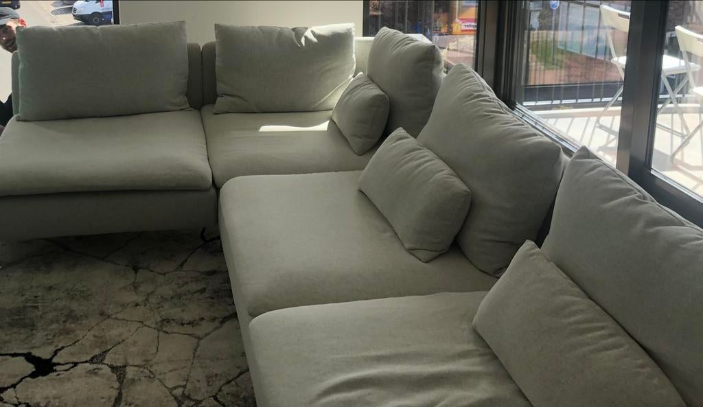Ikea Söderhamn Hoekbank - Gunnerard Beige, Ophalen, Zo goed als nieuw