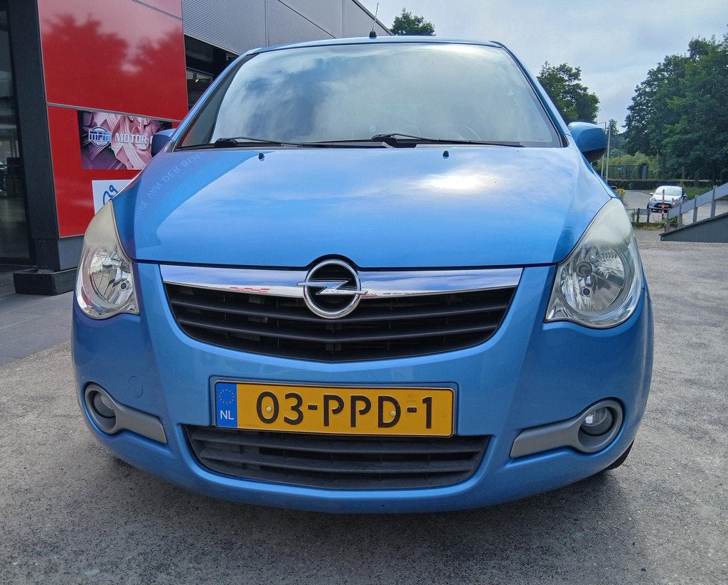 Opel Agila 1.2 Edition Airco trekhaak, Auto's, Opel, Voorwielaandrijving, Stof, 4 cilinders, Blauw