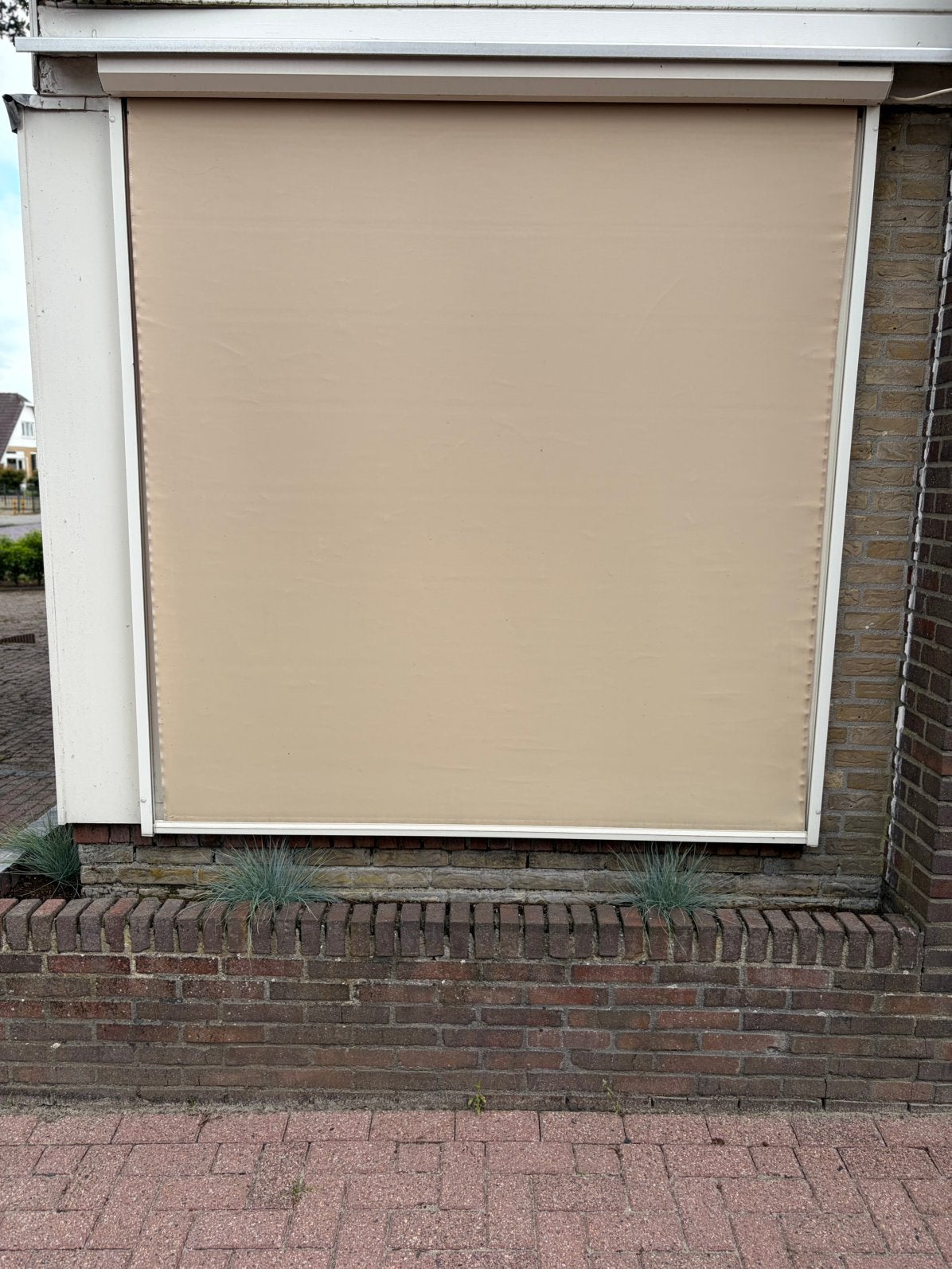 Electrische Zonnescherm Screen zonwering 181 Breed 192 Hoog, Tuin en Terras, Zonneschermen, 150 tot 300 cm, Ophalen, Gebruikt