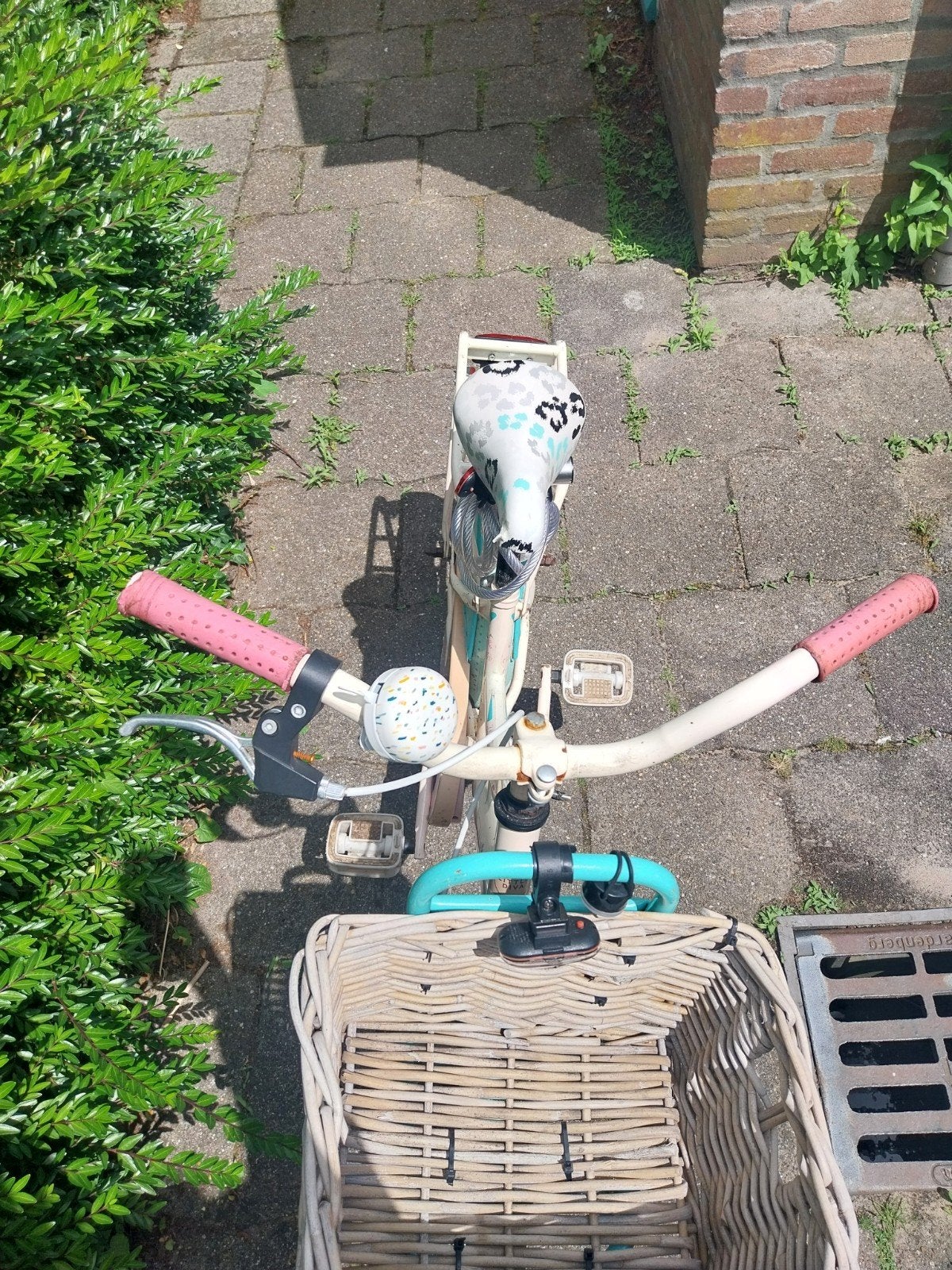 Little Diva meisjesfiets 18 inch met mandje, Ophalen, Velgrem, Little Diva, 16 tot 20 inch