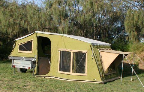 Gordigear Savannah vouwwagen (2021) + voortent, Ophalen, Overige merken, Tot en met 5, Groen