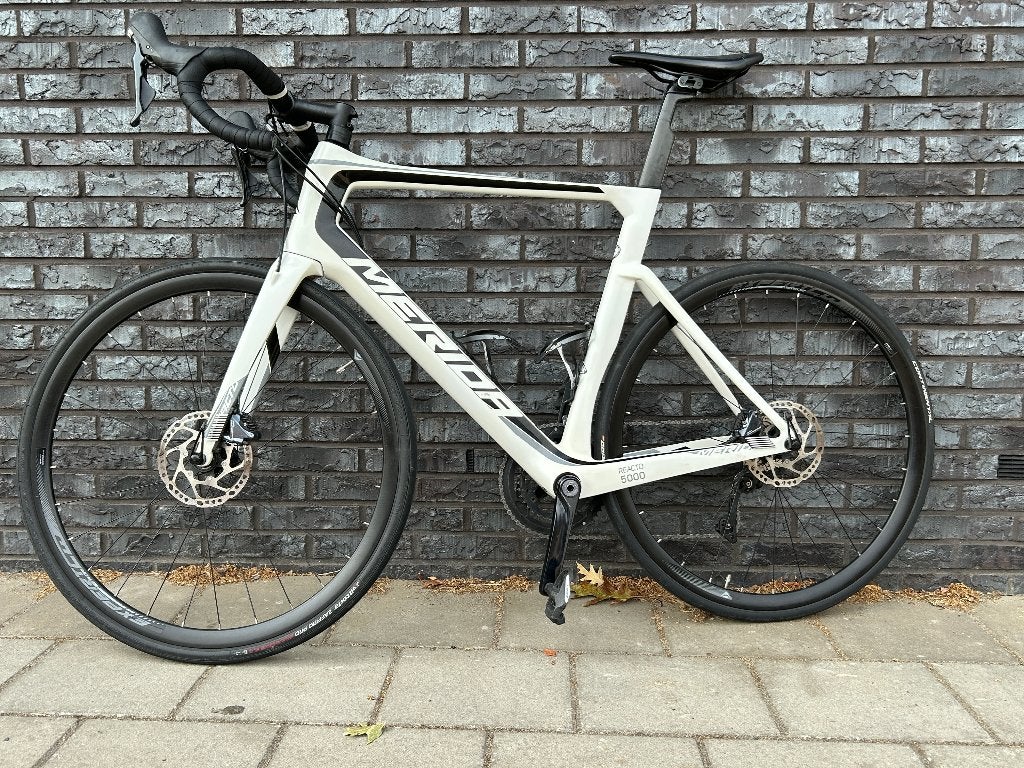 Merida Reacto disc 5000 maat 56 carbon frame racefiets, 28 inch, Gebruikt, Carbon, Heren