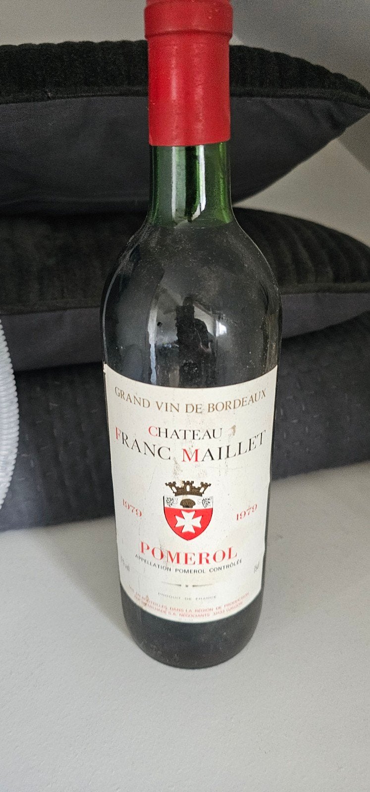Chateau Franc Maillet Pomerol 1979 - Grand Vin de Bordeaux, Ophalen of Verzenden, Frankrijk