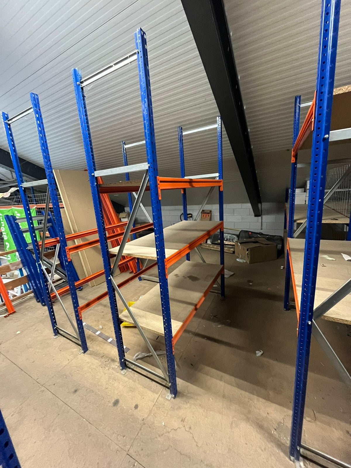 Zware magazijnstelling partij 100 en 60cm diep, Zakelijke goederen, Kantoor en Winkelinrichting | Magazijn, Stelling en Opslag