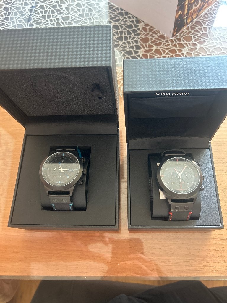 Alpha Sierra limited edition horloges, Overige merken, Leer, Staal, Polshorloge