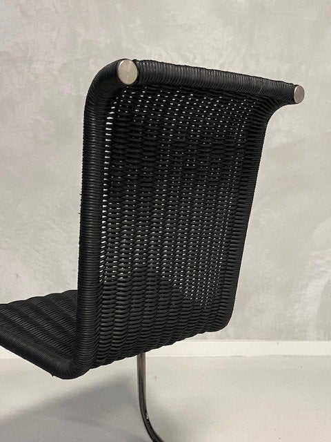 Tecta B20 eetkamerstoelen 2x vintage eettafelstoel prijs p/s, Ophalen, Gebruikt, ., Zwart