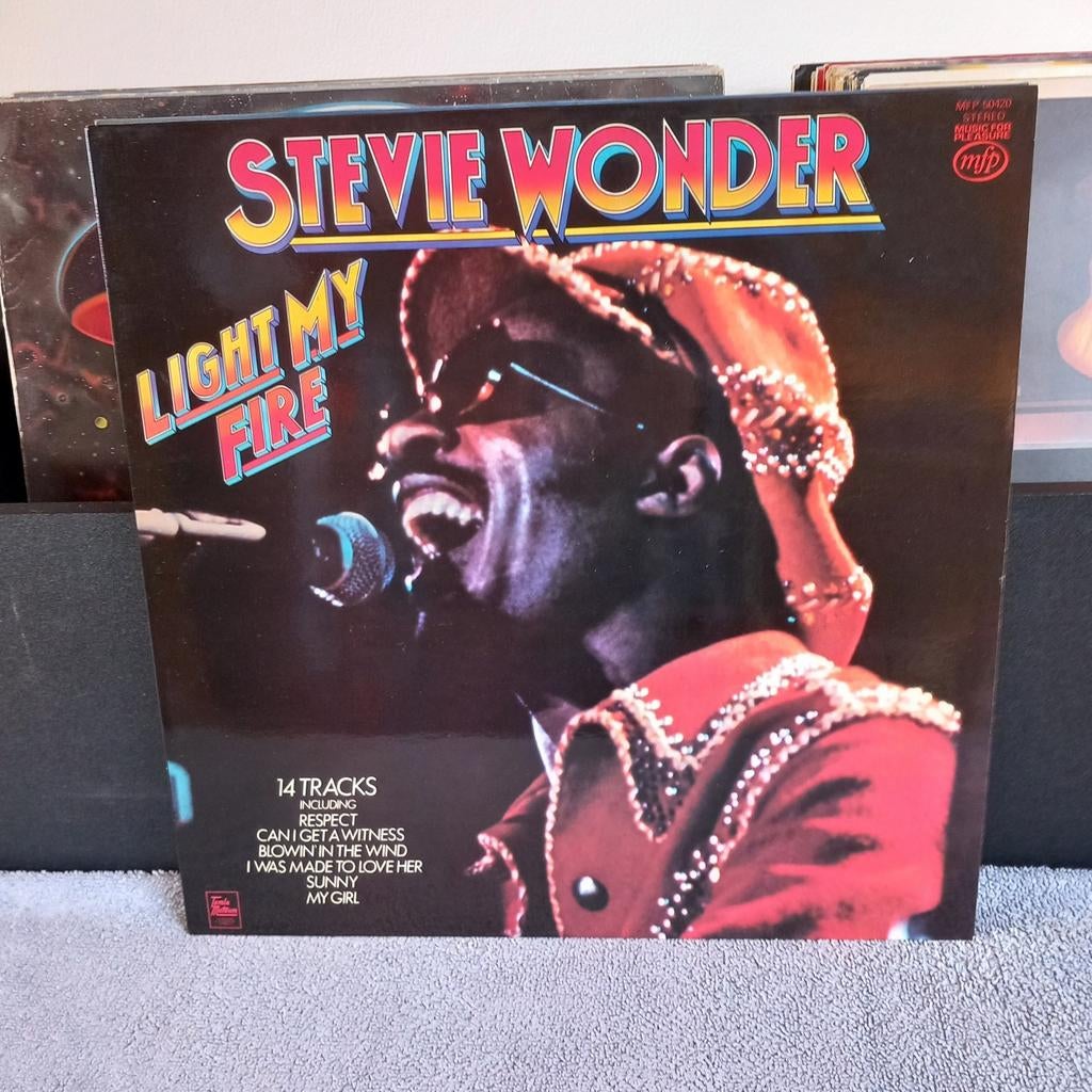Lp stevie wonder Light my fire, Ophalen of Verzenden, Gebruikt, 12 inch