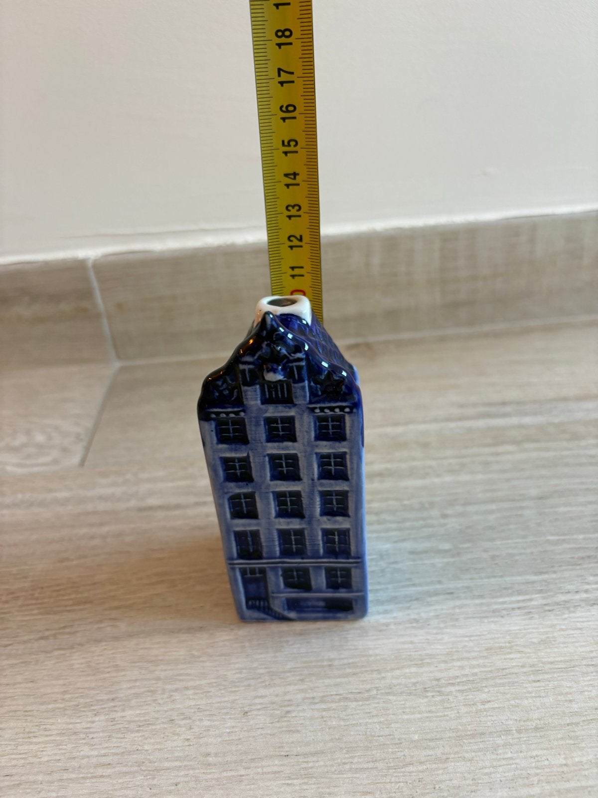 Delfts Blauw Amsterdams Grachtenhuisje, Ophalen of Verzenden