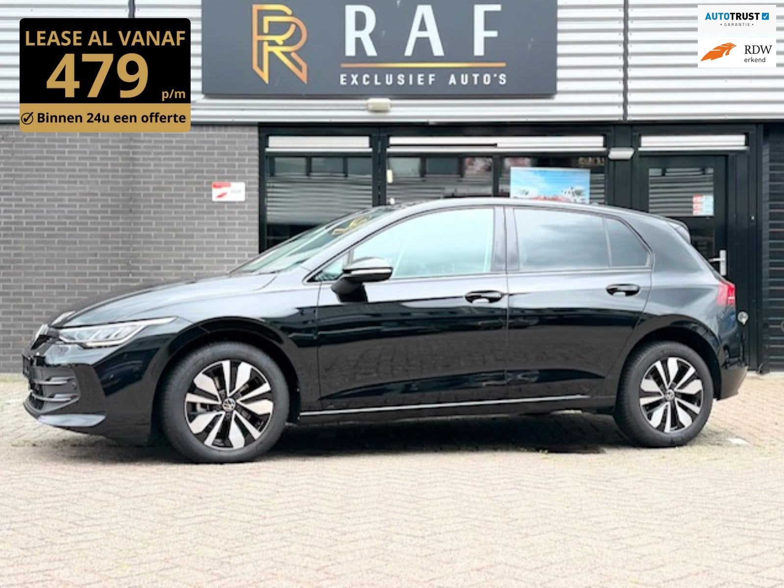Volkswagen Golf 1.5 eHybrid GOAL,EditionAutomaat,Carplay,Cru, Dealer onderhouden, Stof, 116 pk, Zwart