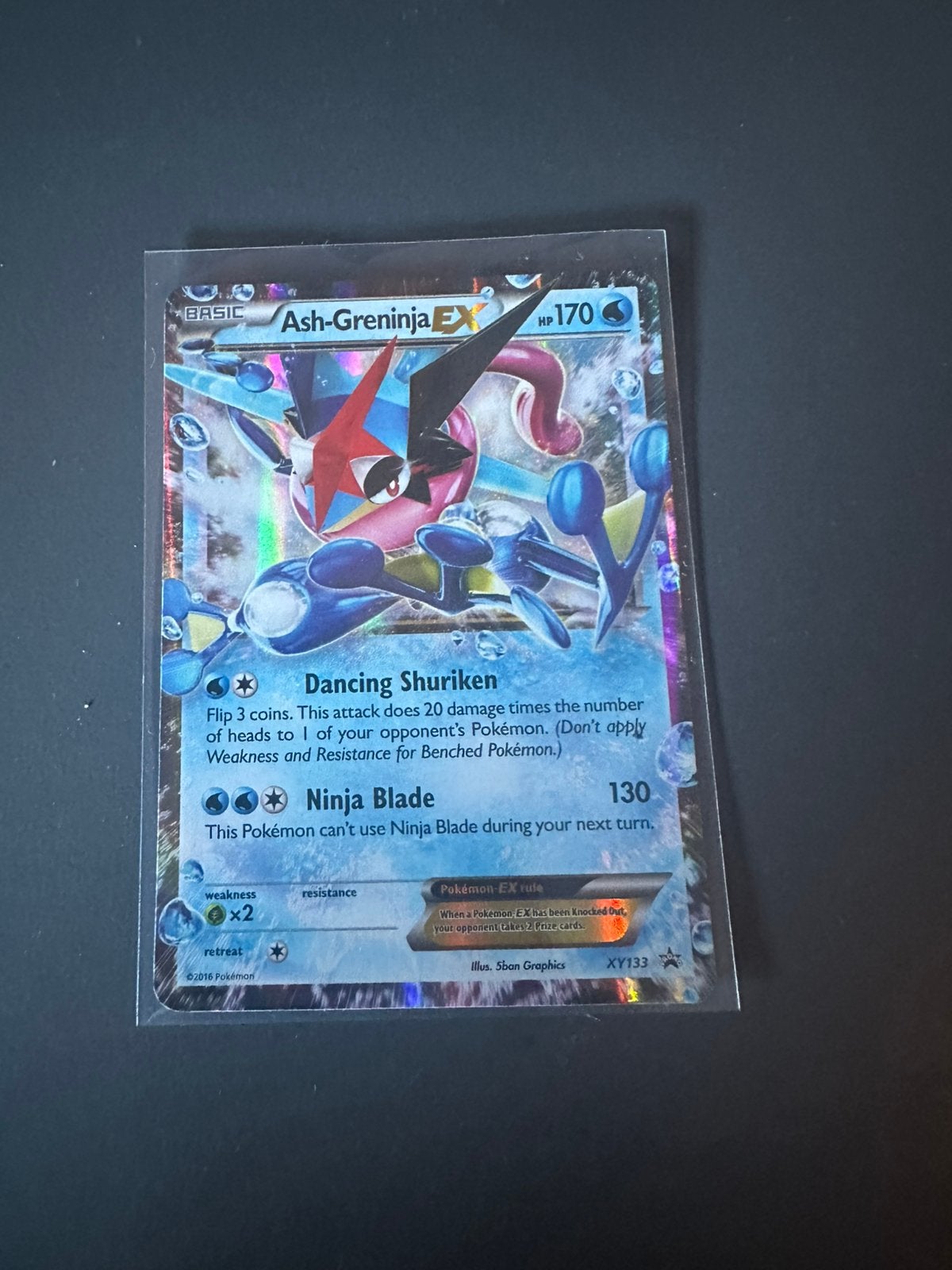 Ash-greninja ex #xy133, Ophalen of Verzenden, Zo goed als nieuw, Losse kaart, Foil