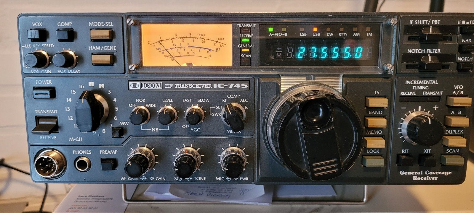 ZENDER - ONTVANGER Type ICOM IC-745, Ophalen of Verzenden, Zo goed als nieuw, Zender en Ontvanger