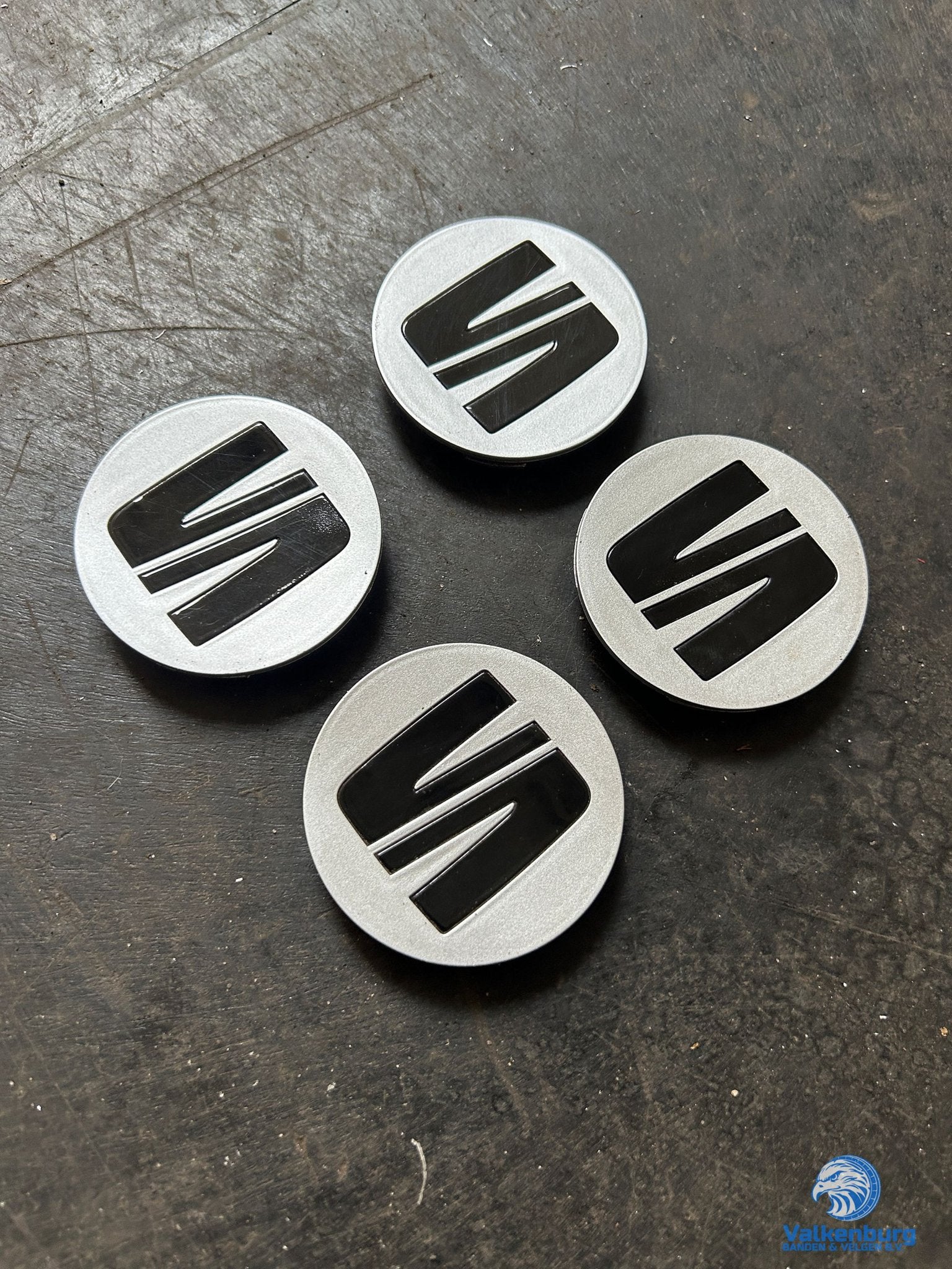 ORIGINELE Seat naafkap naafdop set zilver, Gebruikt, -, Verzenden, -