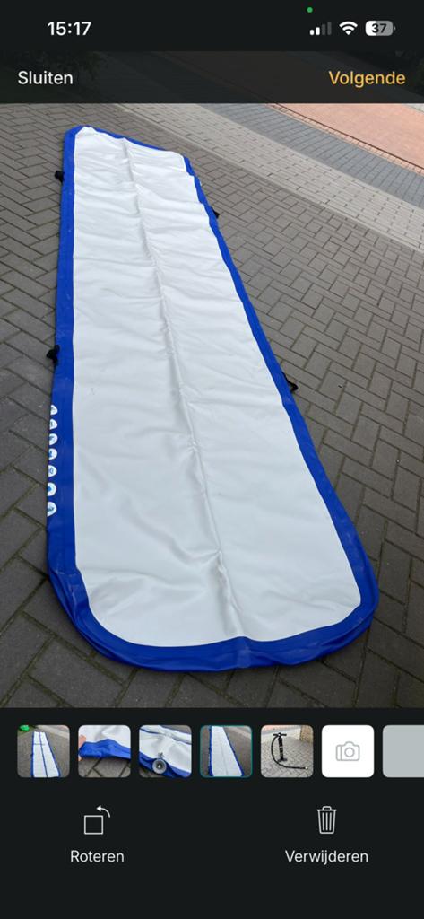 Airtrack, Ophalen, Gebruikt, Materiaal