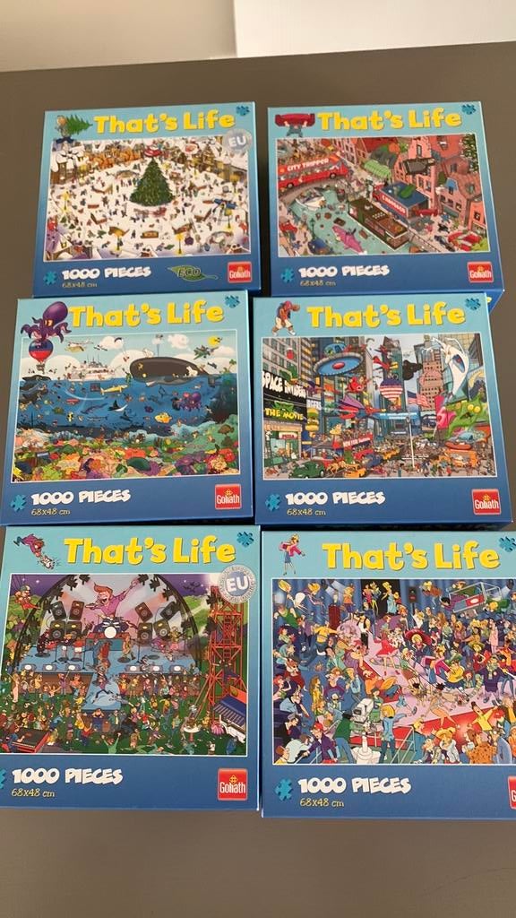 Puzzels 1000 stukjes €4 p.st of meerdere met korting, Ophalen, 500 t/m 1500 stukjes, Zo goed als nieuw