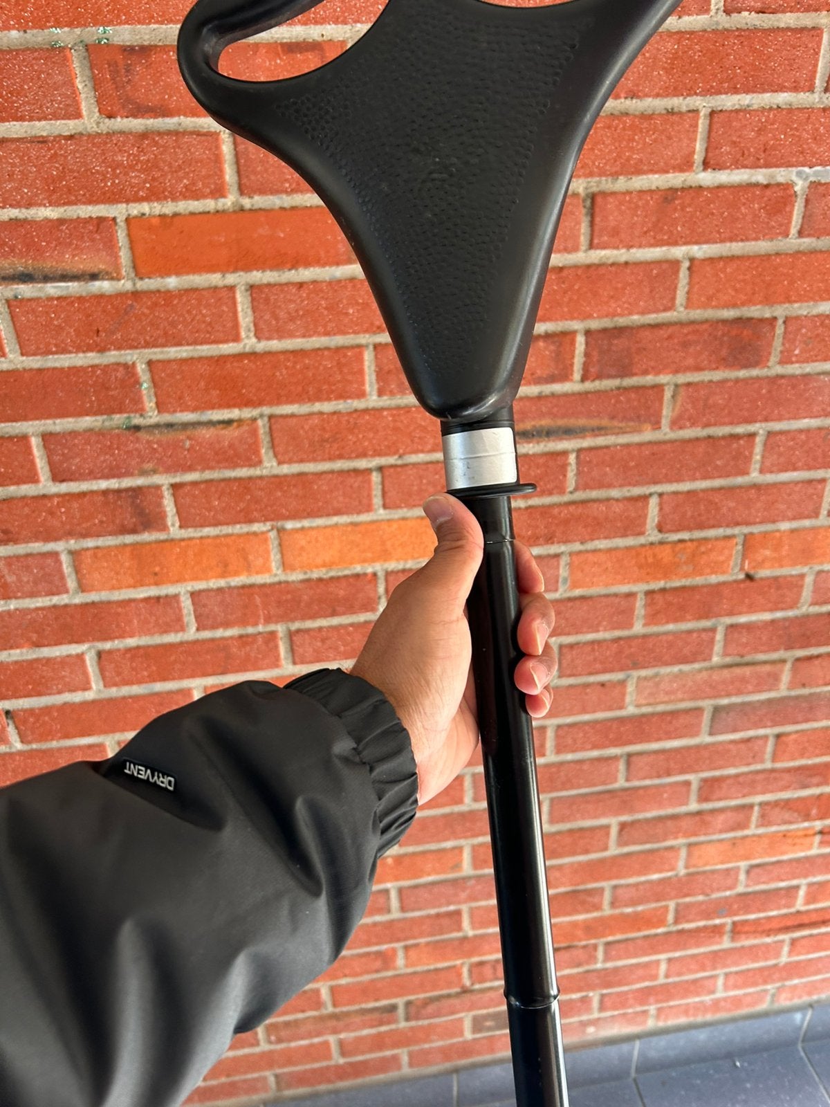 wandelstok zitstok opvouwbaar zwart, Diversen, Ophalen of Verzenden, Opvouwbaar, Zo goed als nieuw
