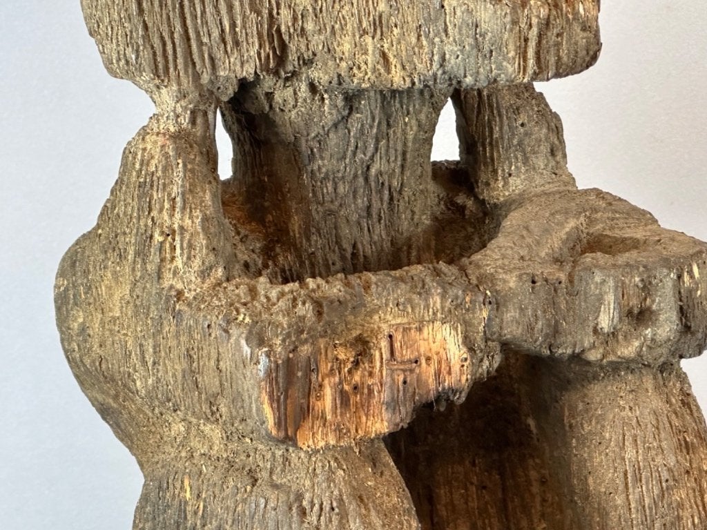 261014 Zeldzaam oud Afrikaans Ngbaka monkey beeld uit Congo, Ophalen of Verzenden