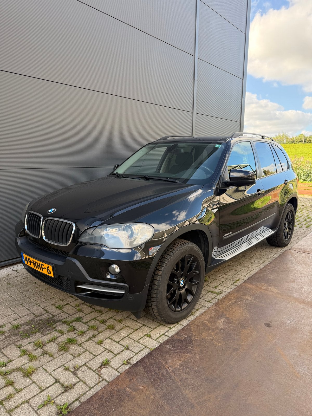 BMW X5 3.0 SI X Drive AUT 2008 Zwart Youngtimer, Auto's, Dealer onderhouden, Stof, 272 pk, Particulier
