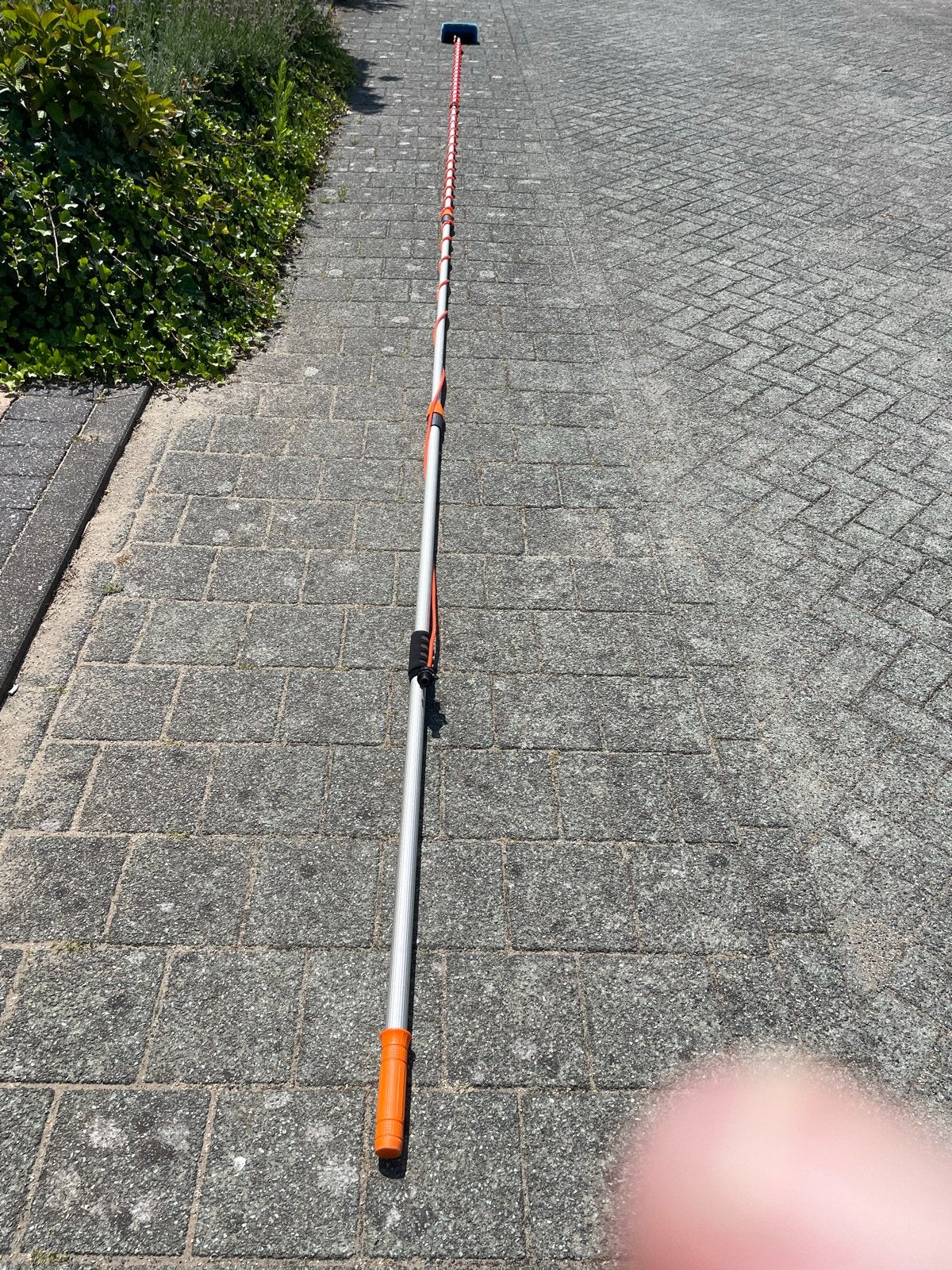 Telescopische wasborstel met waterdoorvoer en raamwisser, Ophalen, Zo goed als nieuw, Overige typen