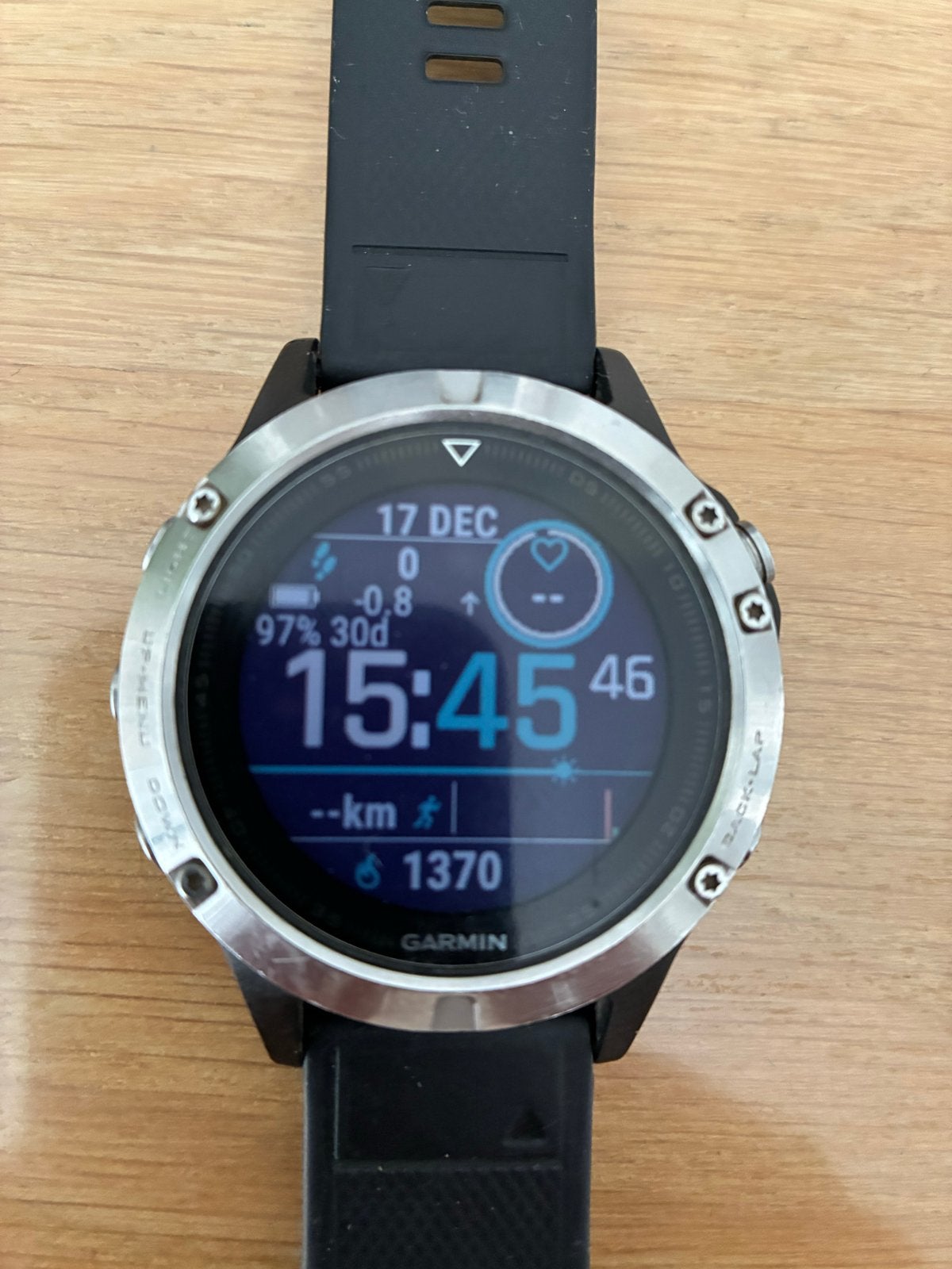 Garmin Fenix 5 GPS Multisport Smartwatch Zilver/Zwart, Zwart, Ophalen of Verzenden, Waterdicht, Afstand