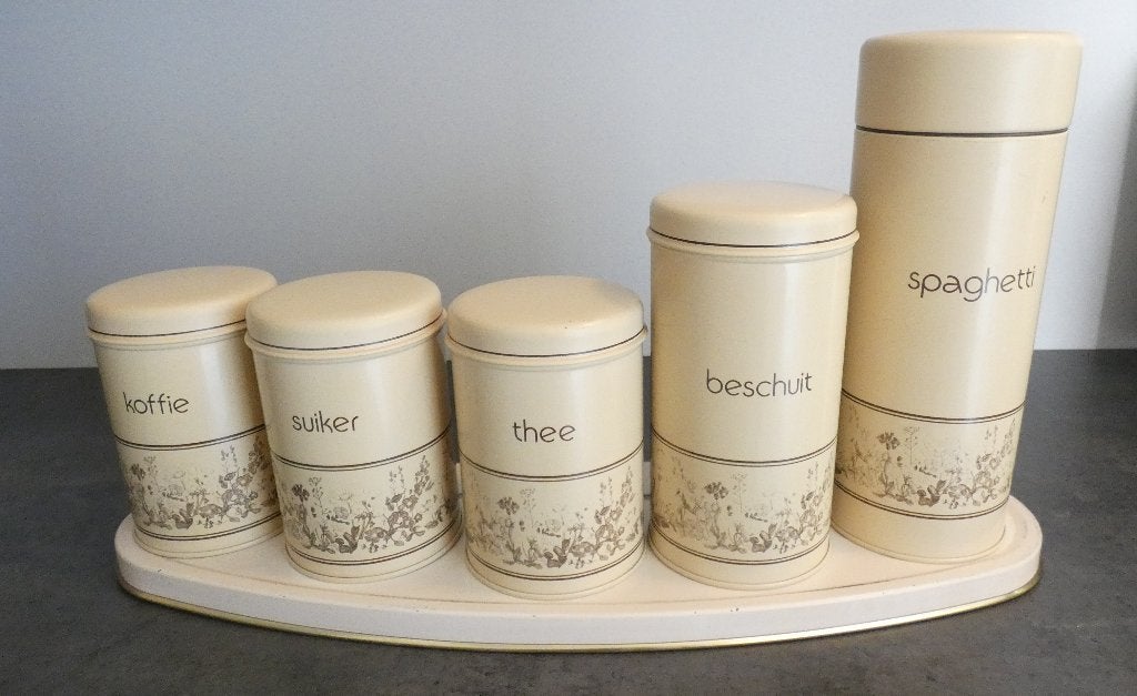 Brabantia - bussenset met rek - creme [1682], Ophalen of Verzenden