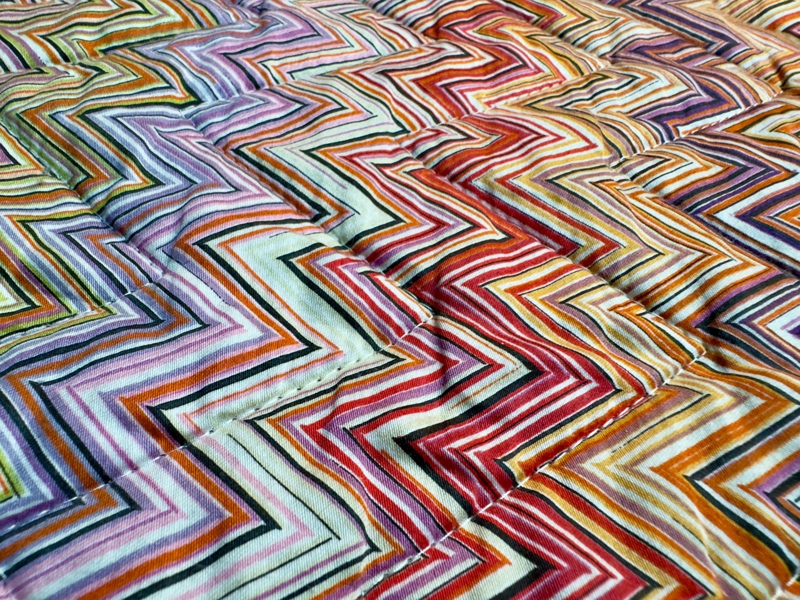 125 X 265 CM MISSONI deken | plaid ZIG ZAG CHEVRON design, |, 125 cm, 260 cm, Gevoerd