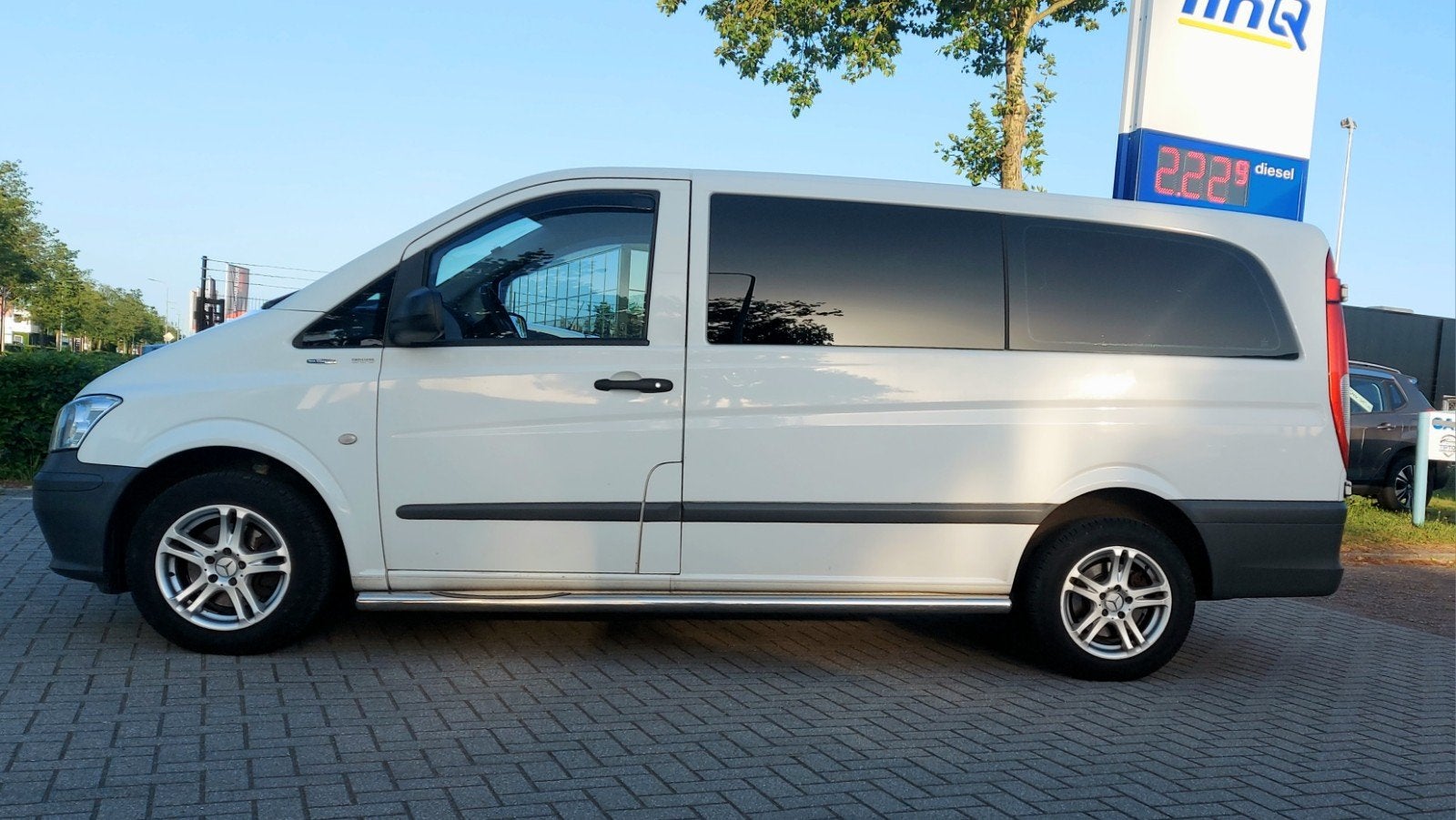 NAP!!Nieuwe APK!!Mercedes Vito 113 cdi Lang Dubbel Cabine, Auto's, Bestelauto's, 4 cilinders, 2000 kg, Wit, Bedrijf