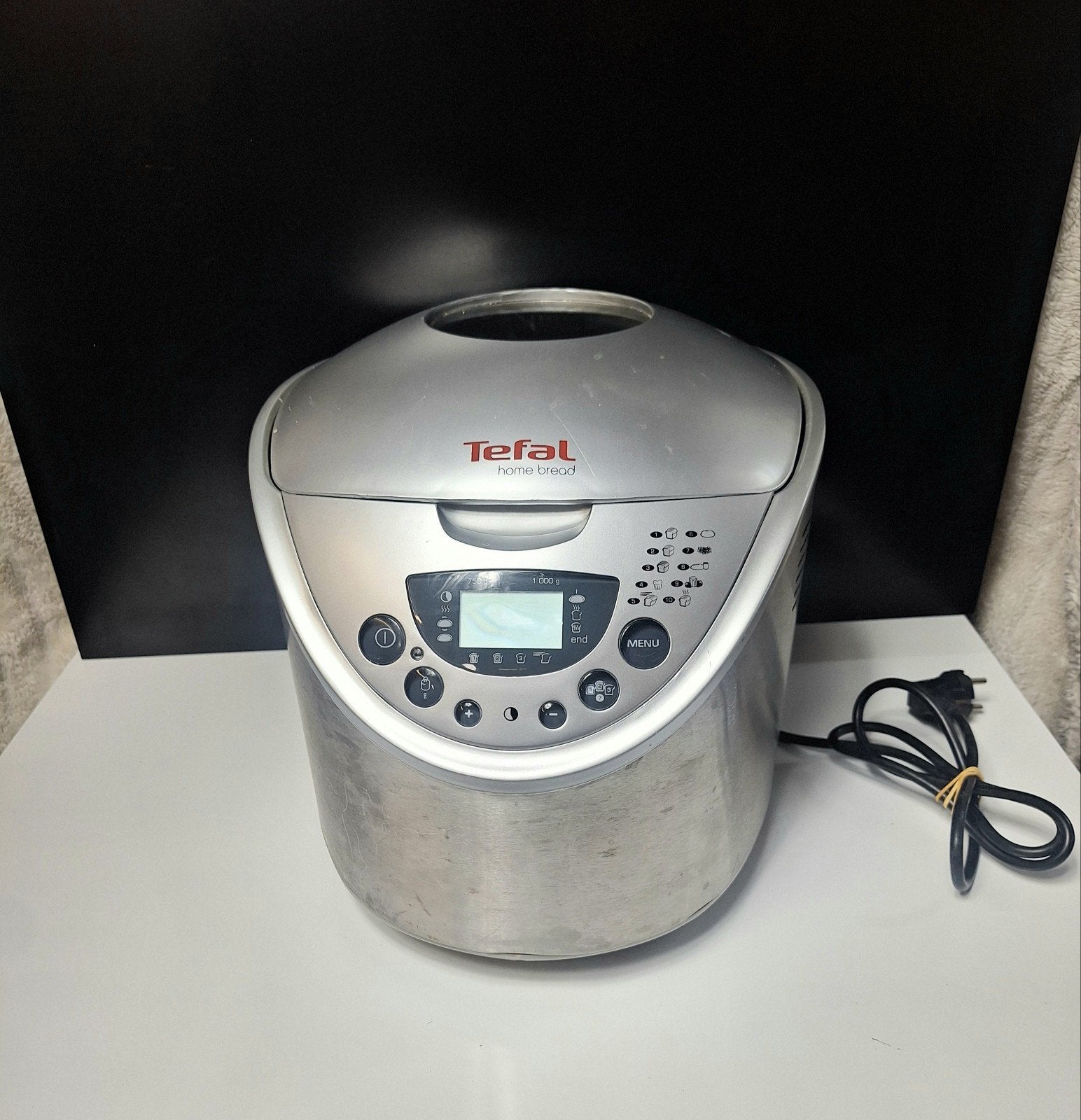 Tefal Broodbakmachine 573102 met handleiding, Gebruikt, Ophalen, Met timer, Kijkvenster