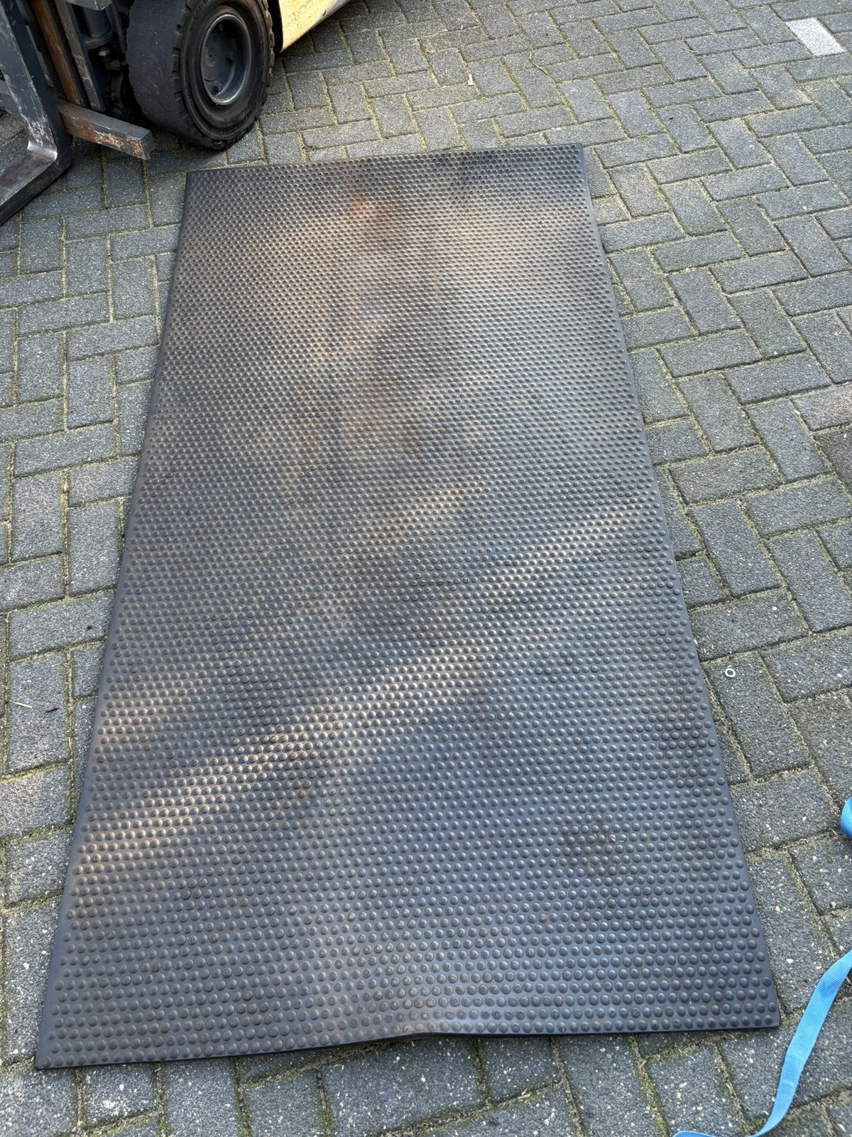 Vol rubberen zware stal mat 1 m x 2 m x 1 cm, Vol rubberen, ., Mat