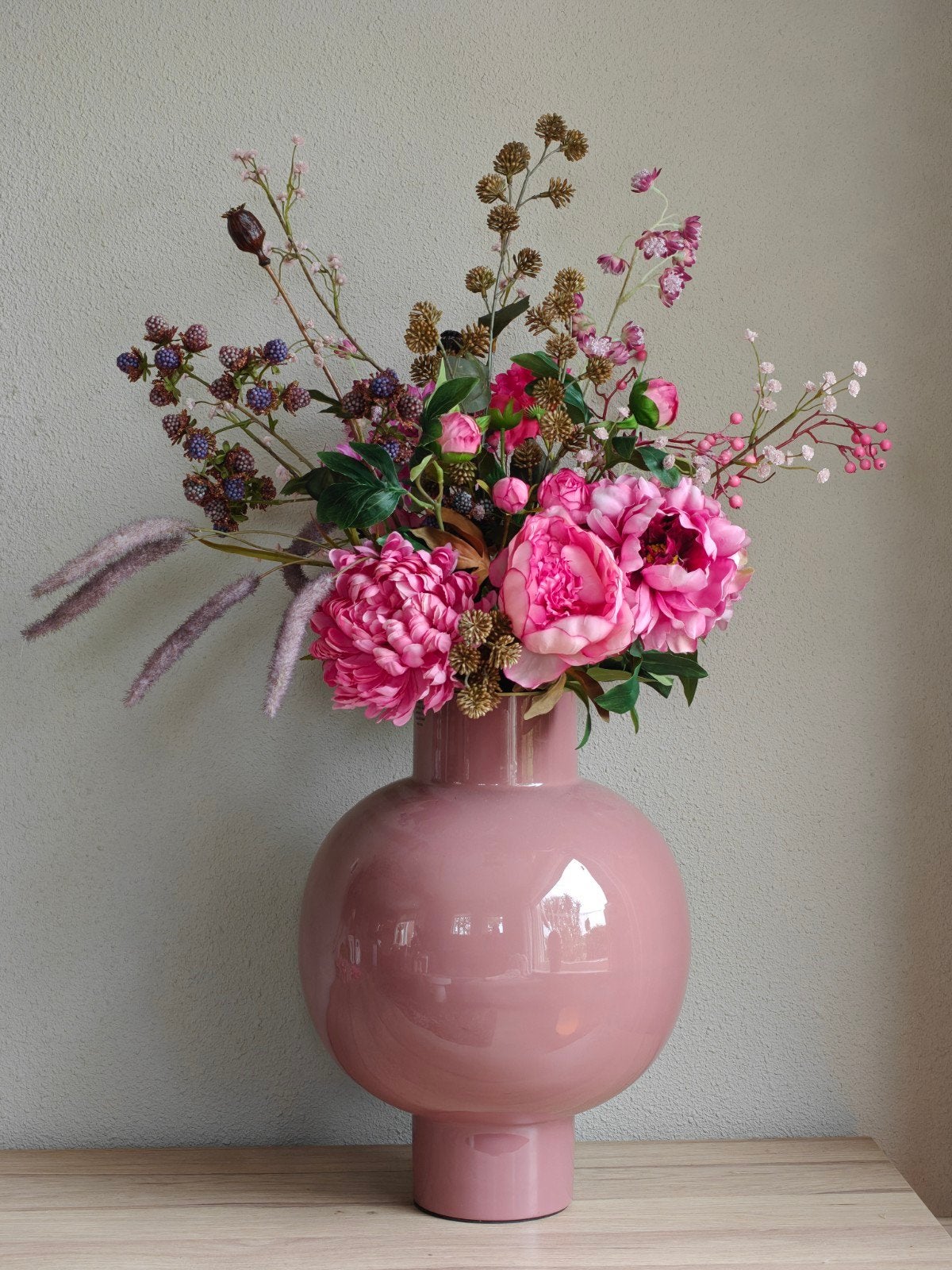 Prachtige royale bos zijden bloemen – SILK-ka roze, Ophalen, Binnen, Roze, Silk-ka