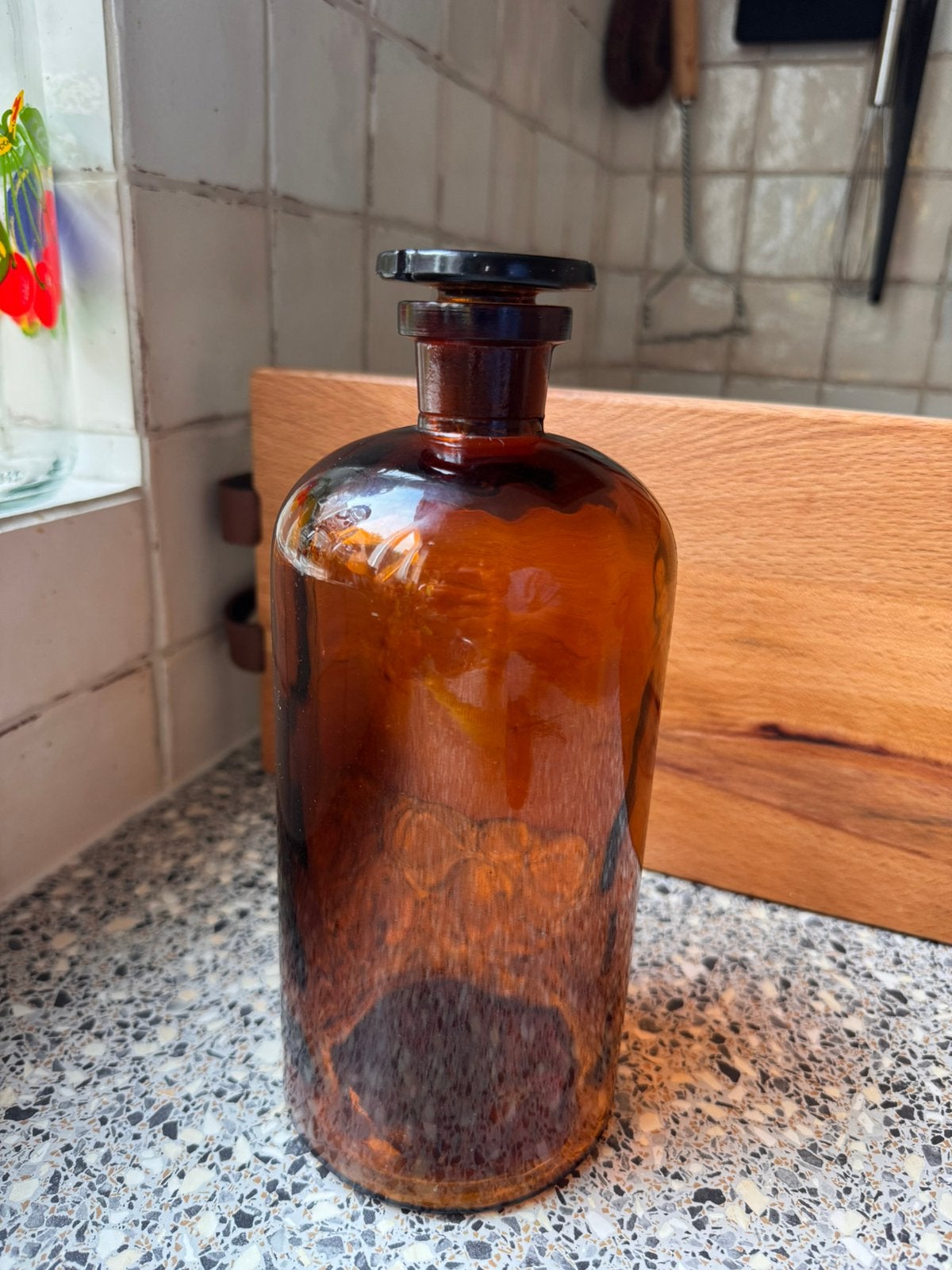 Grote vintage apothekersfles, Ophalen of Verzenden