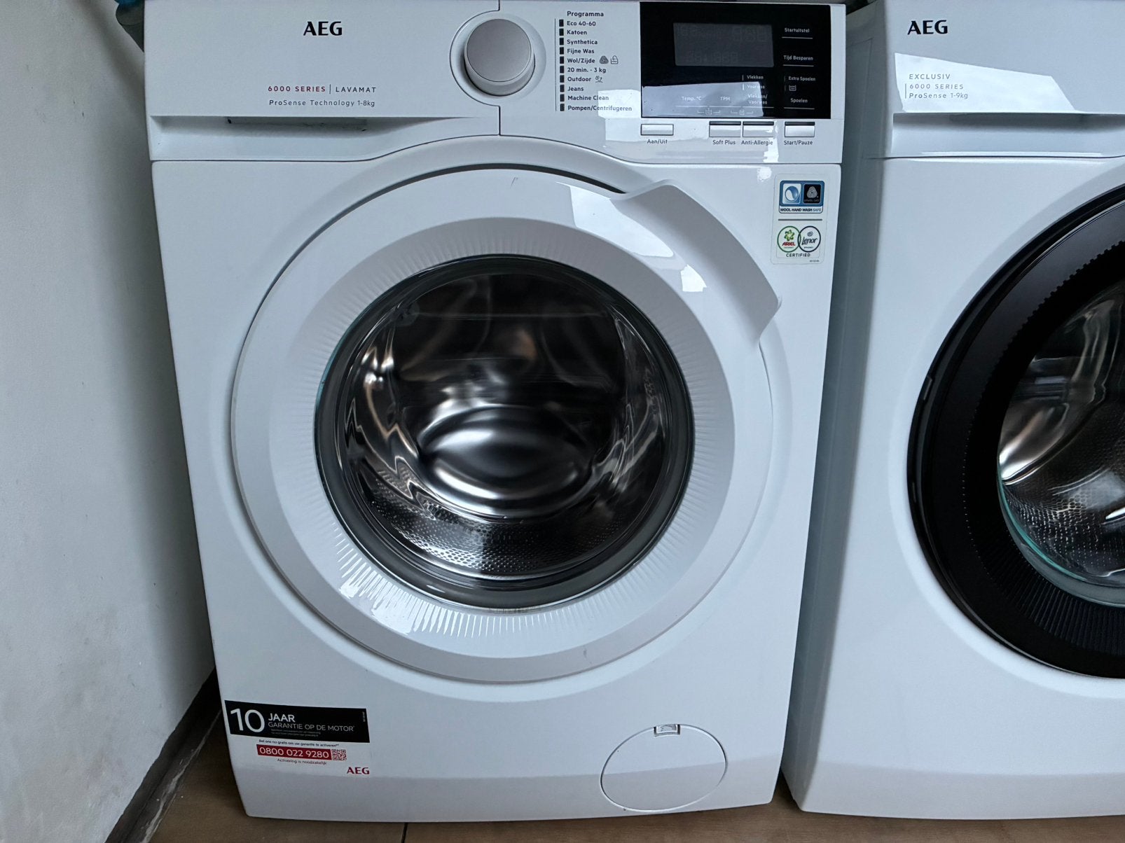 Zo goed als Nieuw Jong Weinig gebruikt AEG 6000 Series 8Kg, AEG, 1200 tot 1600 toeren, AEG, 8 tot 10 kg