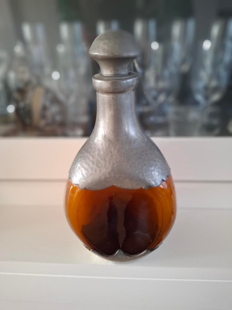 Whisky karaf Zeister tin industrie!, Ophalen of Verzenden
