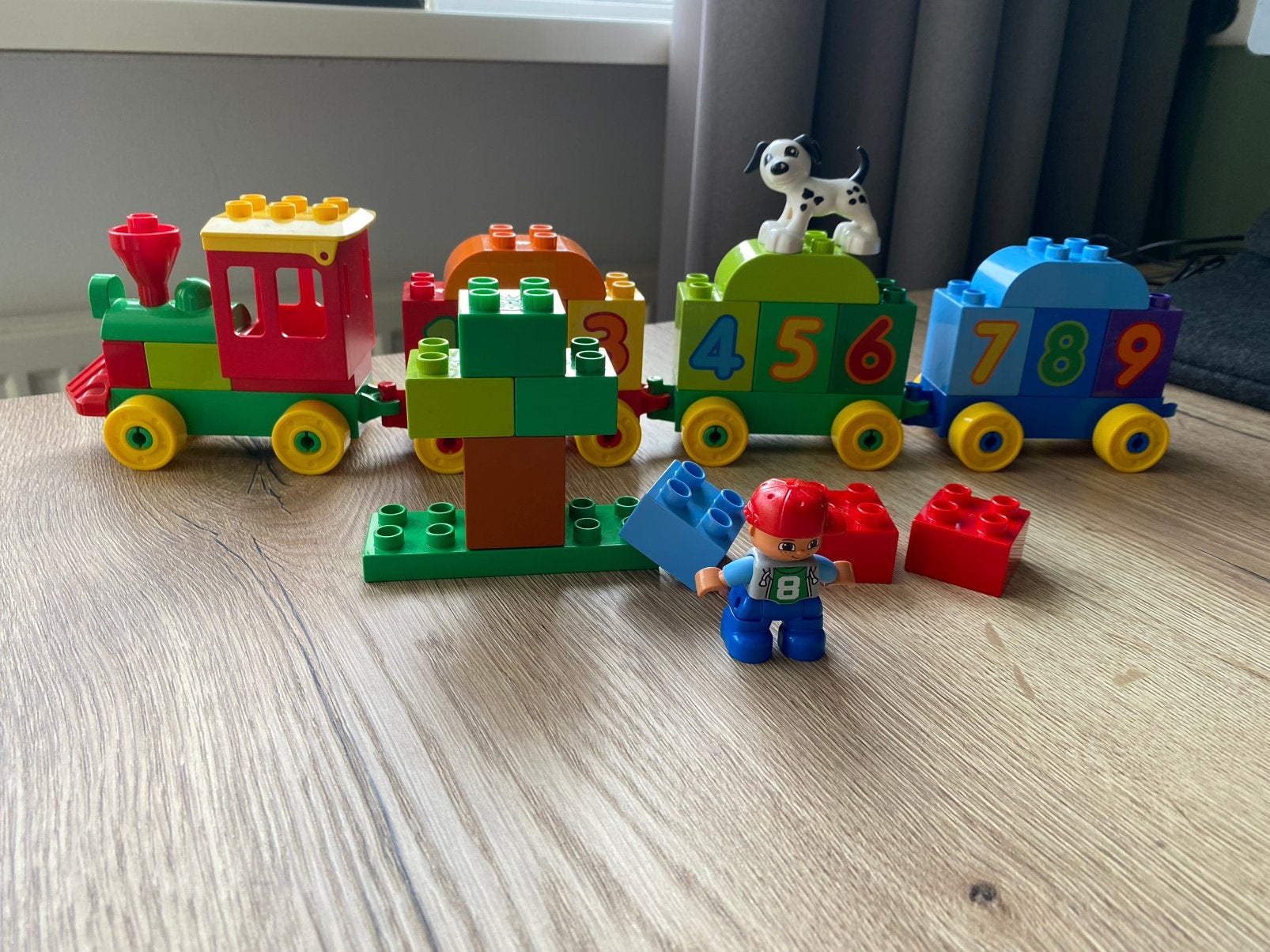 Getallentrein Duplo, Ophalen of Verzenden, Zo goed als nieuw, Duplo