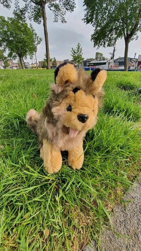 Vintage Duitse Herder Knuffel – Gebr. Struis Almelo, Kinderen en Baby's, Speelgoed | Knuffels en Pluche, Ophalen of Verzenden