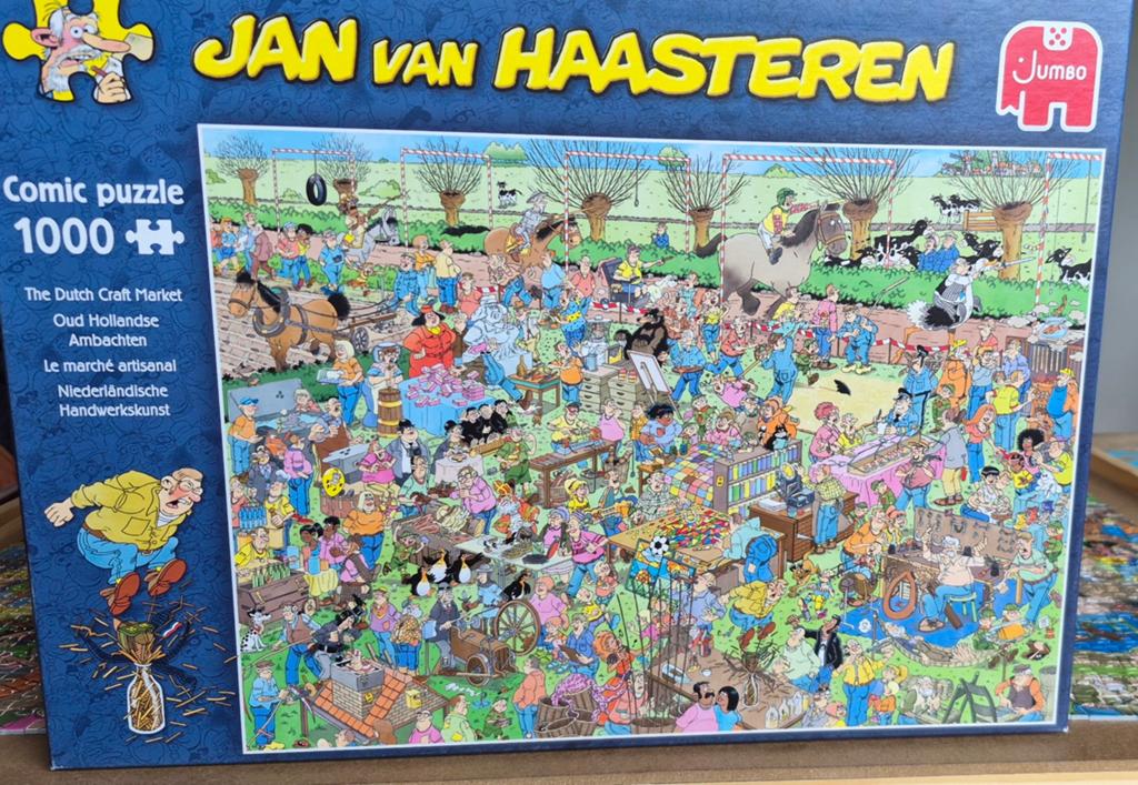 Jan van Haasteren Oude Hollandse Ambachten 1000 stukjes, Hobby en Vrije tijd, Ophalen, 500 t/m 1500 stukjes, Zo goed als nieuw