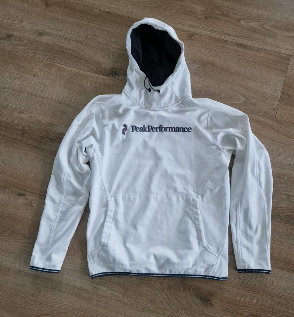 Peak performance hoody maat medium, Maat 48/50 (M), Wit, Ophalen of Verzenden, Zo goed als nieuw