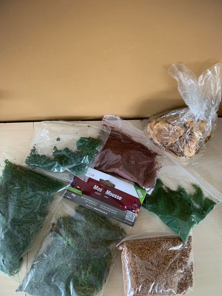 Knutselpakket met diverse decoratiematerialen, Hobby en Vrije tijd, Knutselen, Gebruikt, Meerkleurig, Natuurlijk materiaal, Overige merken